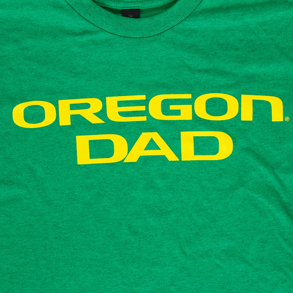 Oregon, McKenzie SewOn, Green, Crew Neck, Cotton, Men, Dad, T-Shirt, 128577